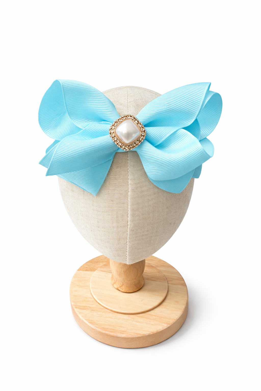 Light Blue Bow Headbands