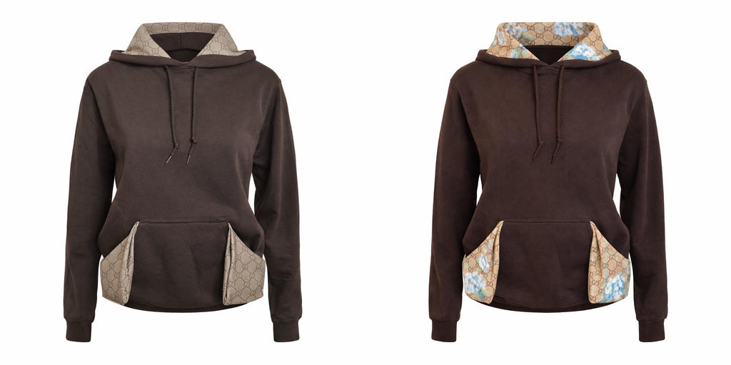 Designer Inspired Hoodie- Brown