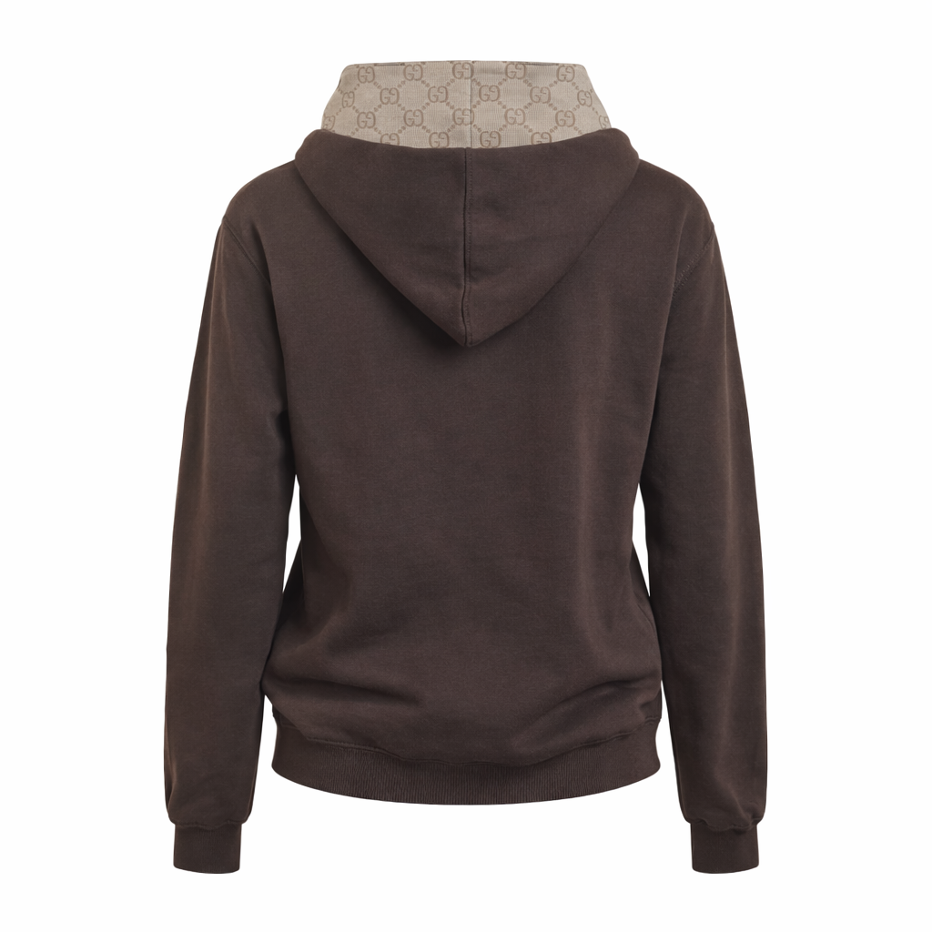 Designer Inspired Hoodie- Brown