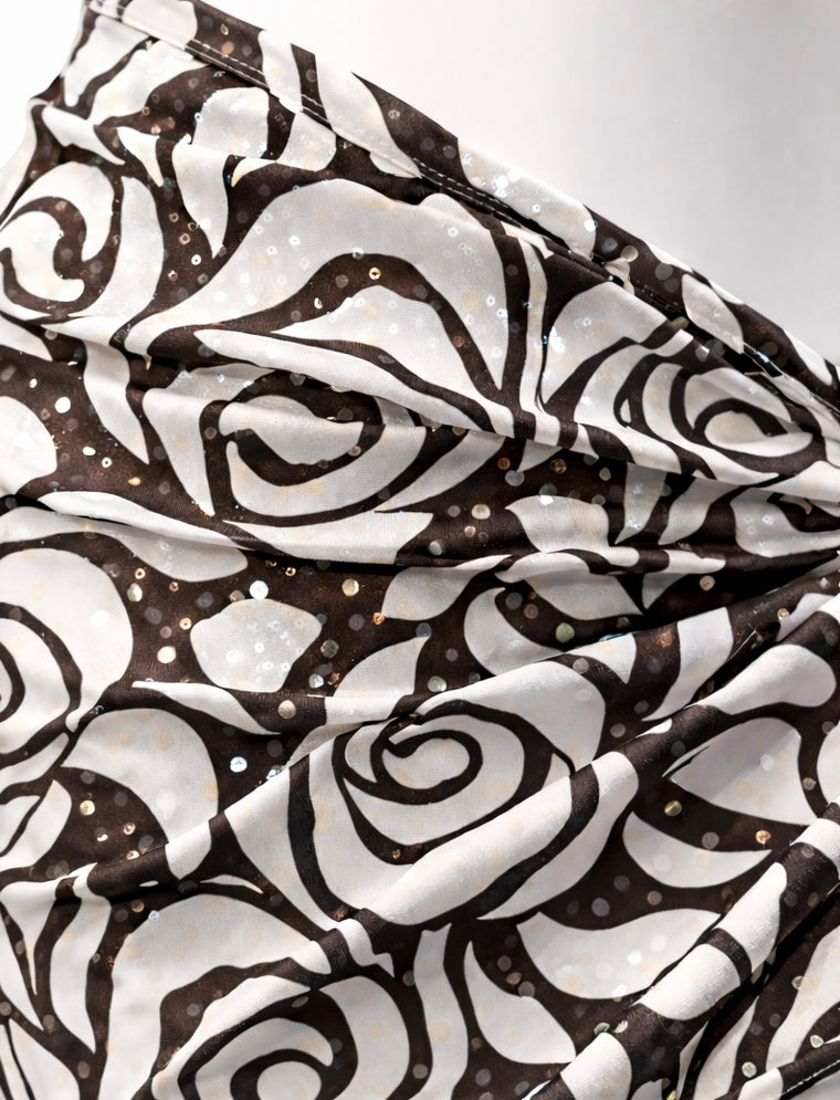 Brown Rose Shimmer Beach Wrap/ Sarong