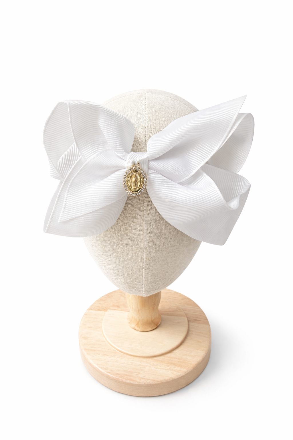 White Bow Headband 0-24 Months