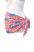 American Flag Print Beach Wrap/ Sarong
