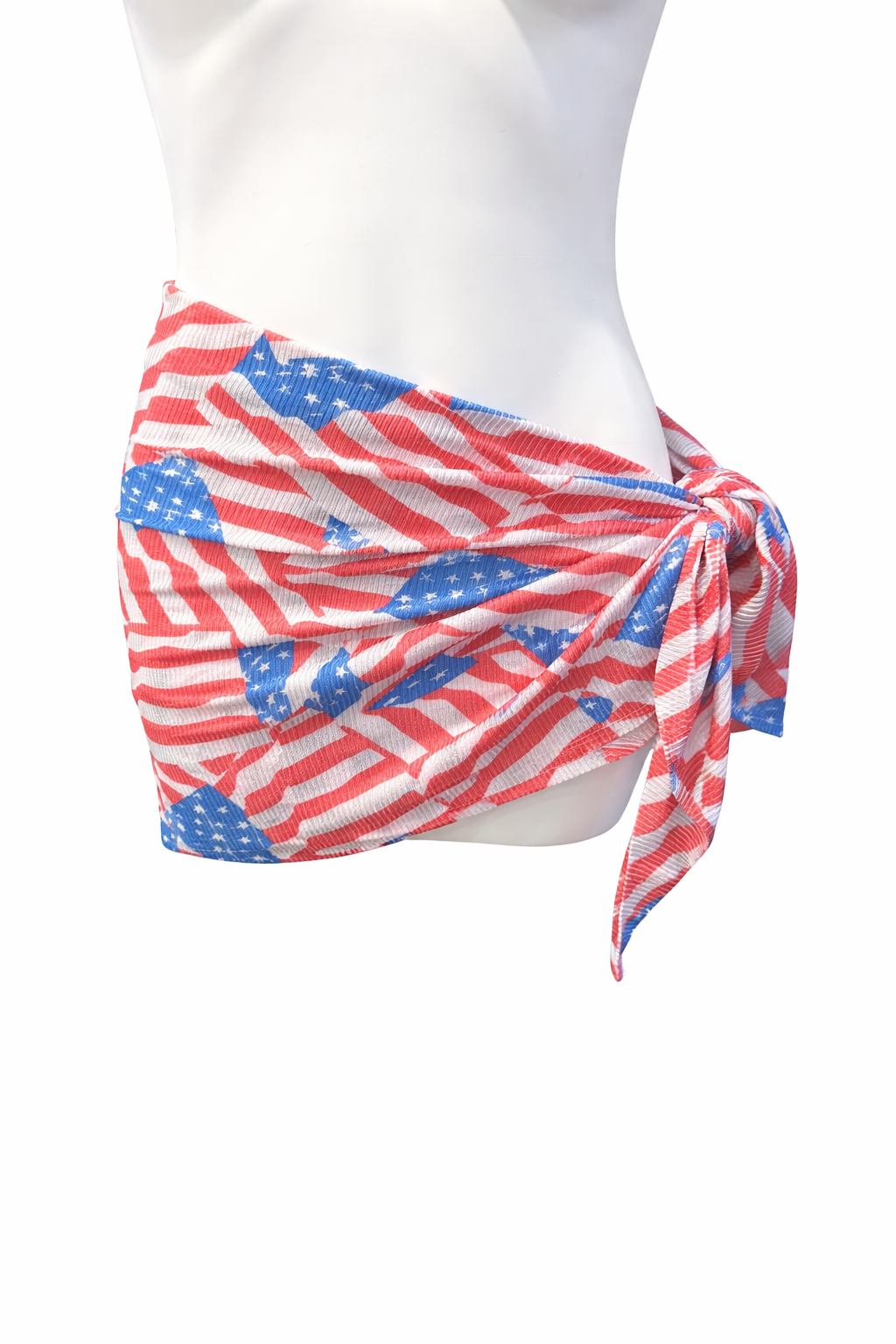 American Flag Print Beach Wrap/ Sarong