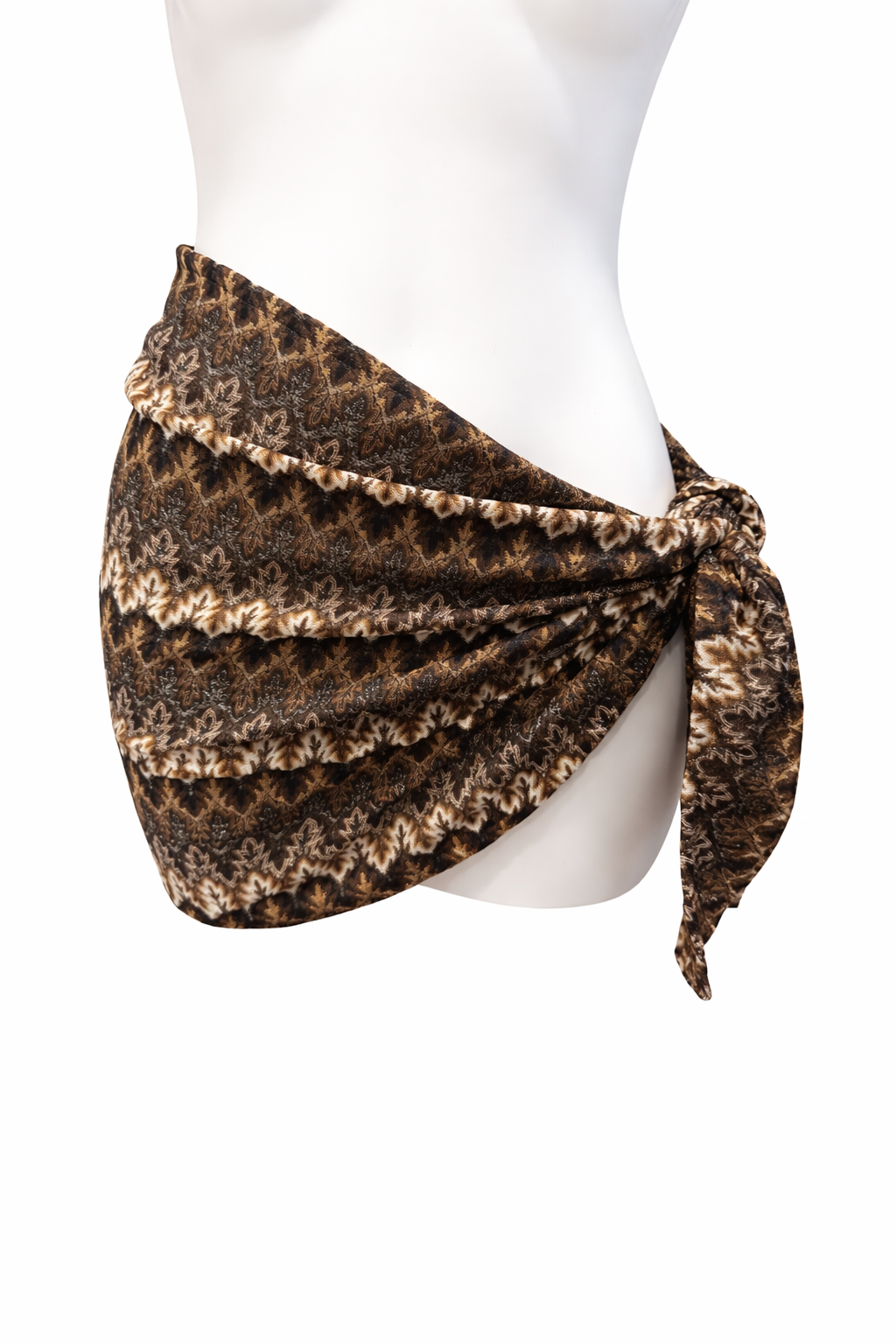 Brown Chevron Beach Wrap/ Sarong
