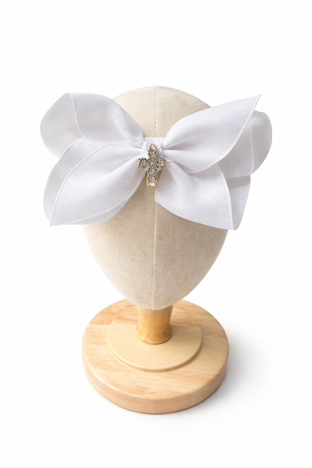 White Bow Headband 0-24 Months