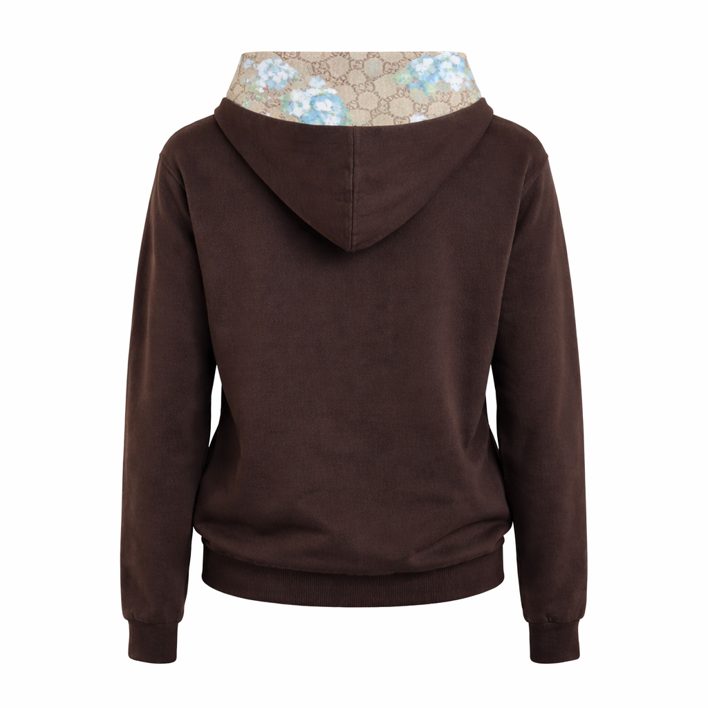 Designer Inspired Hoodie- Brown