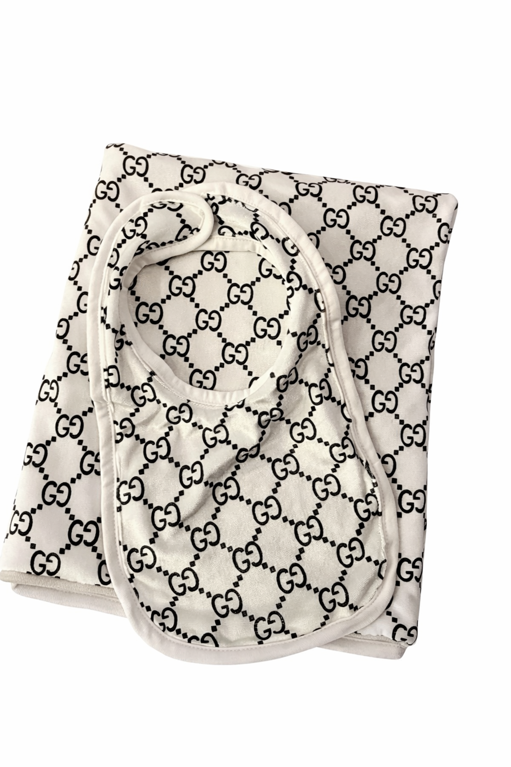 Designer Inspired Baby Bibs & Blanket Sets