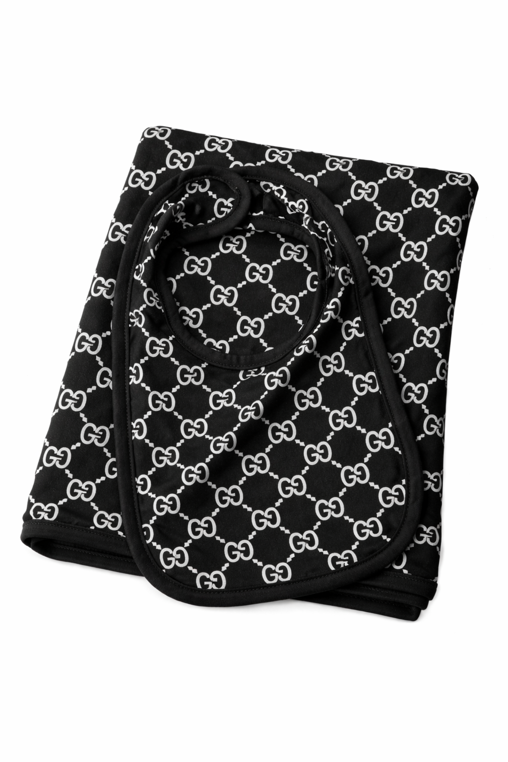 Designer Inspired Baby Bibs & Blanket Sets