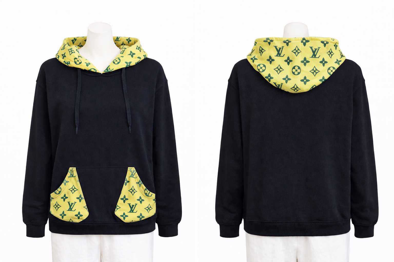 Designer Inspired Hoodie- Black