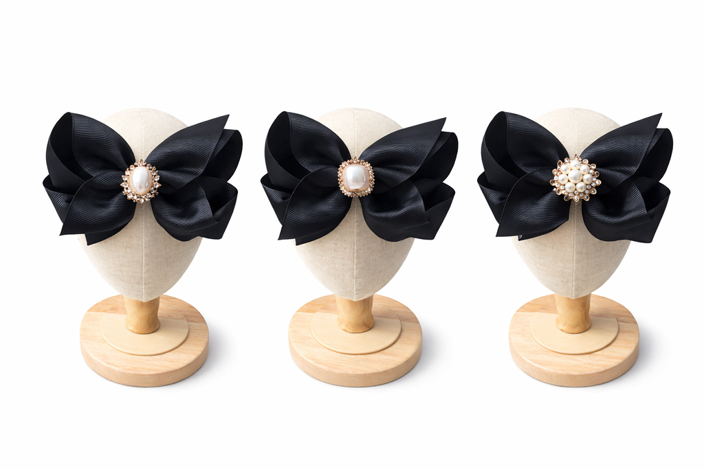 Black Bow Headbands