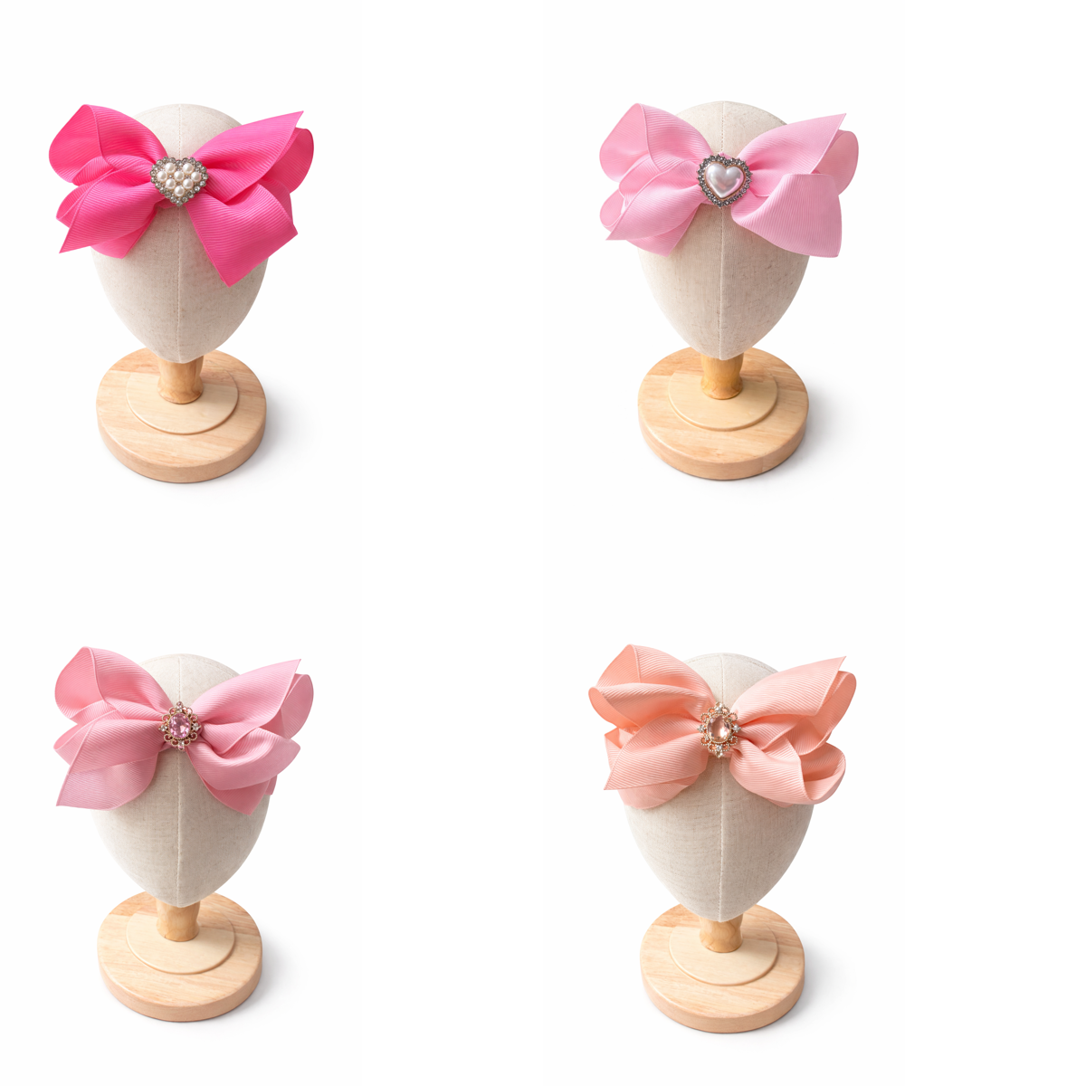 Pink Bow Headbands