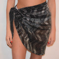 Metallic Geometric Beach Wrap/ Sarong